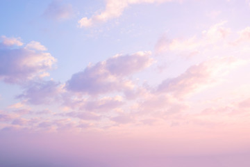 Dreamy Sunset Clouds In Pastel Colors - obrazy, fototapety, plakaty