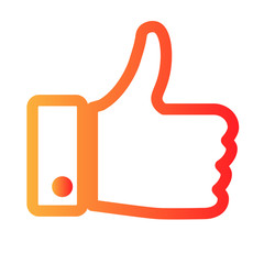 Obraz premium Like Button Logo, Like it Illustration