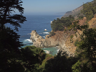 Coast at Big Sur near McWay Cove at Julia Pfeiffer Burns State Park, California, USA