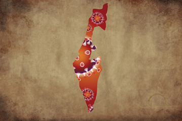 Coronavirus map Israel, pandemic, epidemic