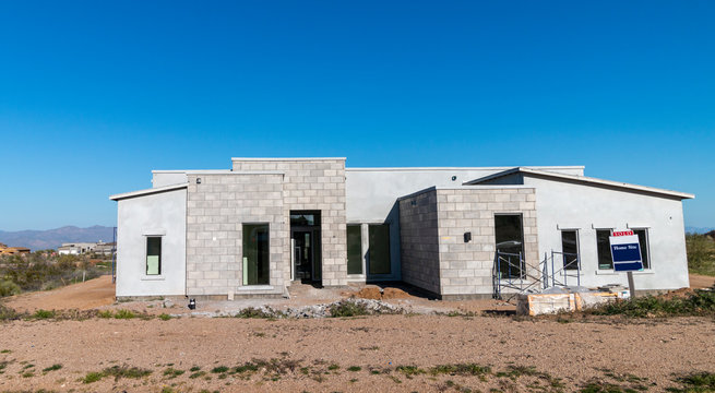 Custom Home Construction Site in Scottsdale Arizona