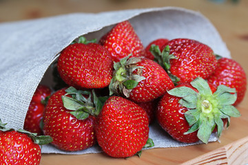 Strawberry on the table. background
