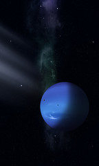 Space illustration of Neptune © alex_aldo