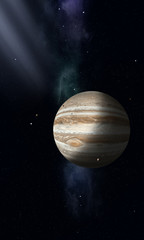 Space illustration of Jupiter