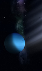 Obraz na płótnie Canvas Space illustration of Uranus