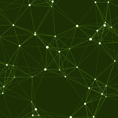 Network Mesh Computation Art background illustration