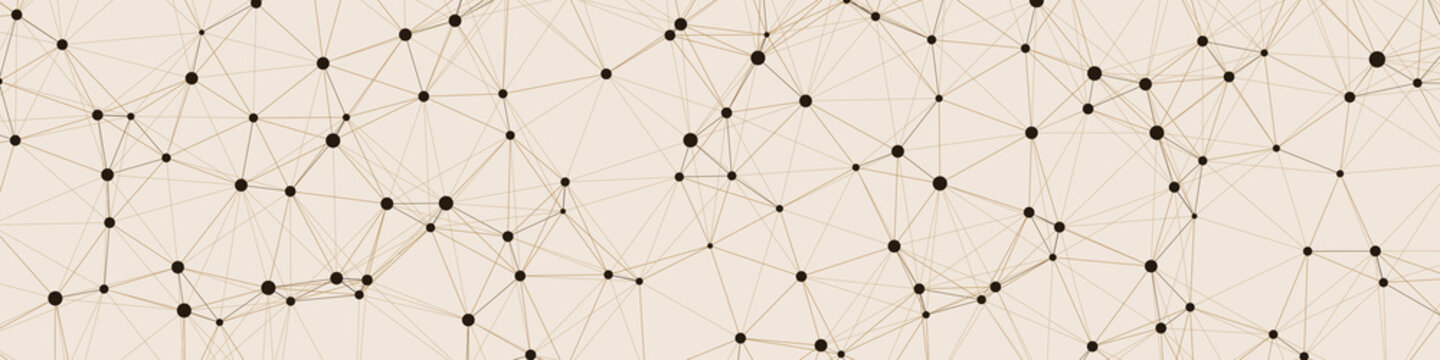 Network Mesh Computation Art background illustration