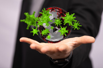 Covid-19 coronavirus, virus that causes acute respiratory infections and the common cold, Sars-CoV-2 background with