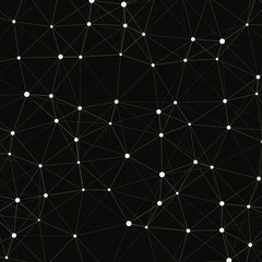 Network Mesh Computation Art background illustration