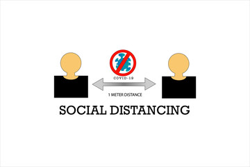 COVID-19 prevention concept: Social distancing