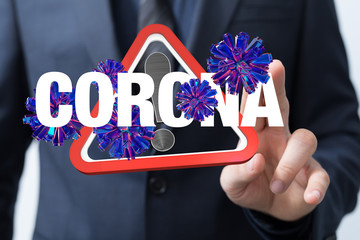 Corona Virus - Microbiology And Virology Concept - 3d Rendering.