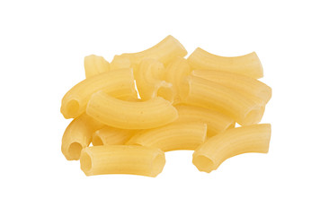 heap of pasta isolated on white