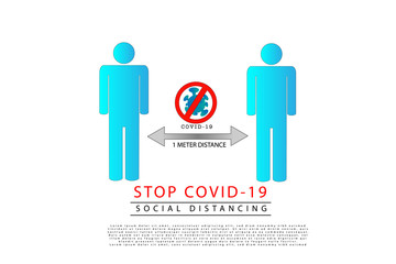 COVID-19 prevention concept: Social distancing