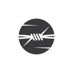 barbed wire vector illustration design