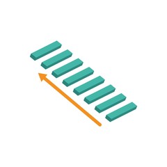 the upstair vector illustration design