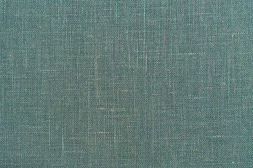 Blue green cotton textile background texture. light blue turquoise color.
