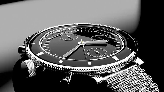 watch hand on a watch
