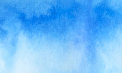Blue watercolor vector background. Abstract hand paint square stain backdrop.