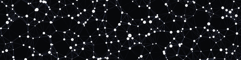 Network Mesh Computation Art background illustration