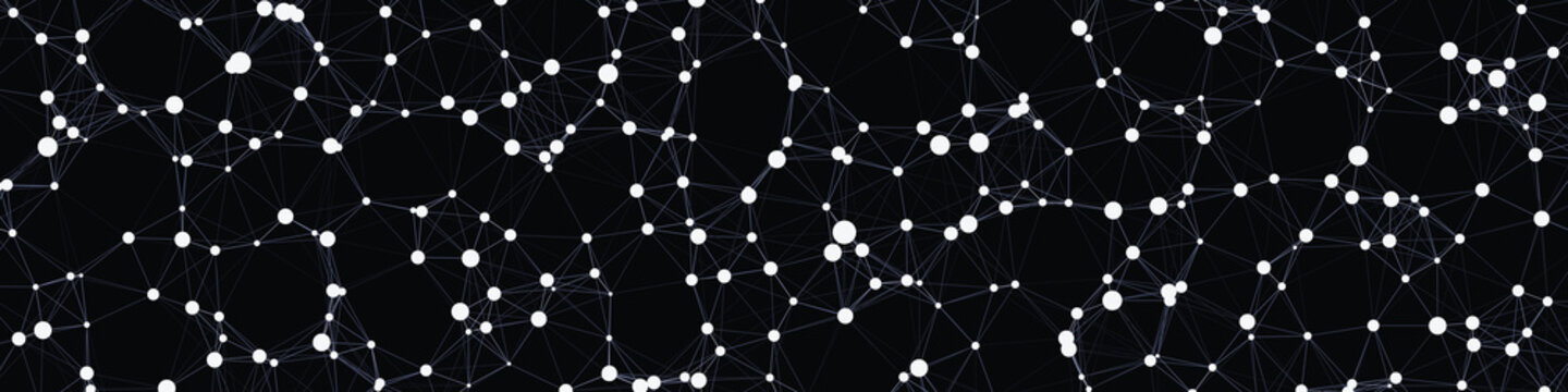 Network Mesh Computation Art background illustration
