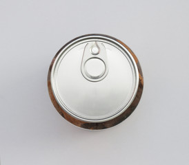 Empty can opener over white background