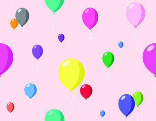 Seamless balloons pattern