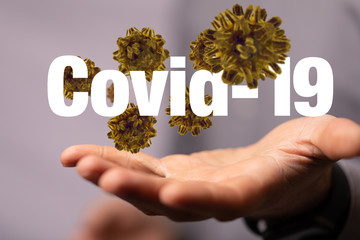 Corona Virus - Microbiology And Virology Concept - 3d Rendering.