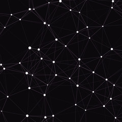Fototapeta premium Network Mesh Computation Art background illustration