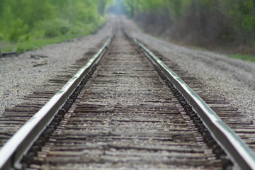 Fototapeta premium Running the rails