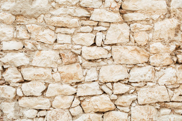 Texture of stone wall. Old building. Neutral background.