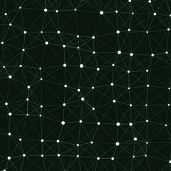 Network Mesh Computation Art background illustration