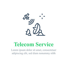 Telecommunication services, satellite internet, wireless technology, mobile connection