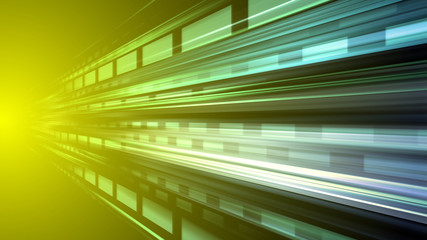 Obraz premium Speed Light Data Network Stream Technology abstract 3D illustration background