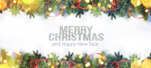 Christmas snow background.