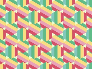  stripes and  ornament on a seamless spring pattern.