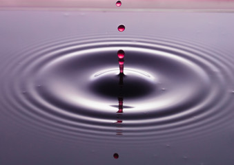 rippling after a few drops of Red wine.