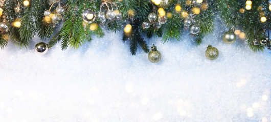 Christmas snow background.