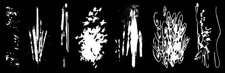 Naklejka premium Splat, fleck graphic. Drop of liquid, fluid. Speck shape. Natural ink stain, mottle spot irregular shape. Horisontal format. Organic blob. Basic, simple design for poster, cover, banner, placard