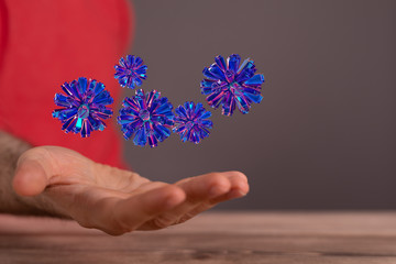 contagious coronavirus pandemic, dangerous virus outbreak 3d.