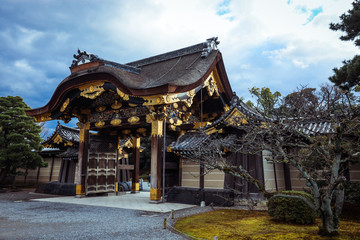 Obraz premium Beautiful Main Gates in Nijo Castle, Kyoto, Japan