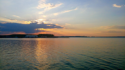 Sunset over the Minsk Sea.