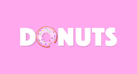 Donut logo with bite