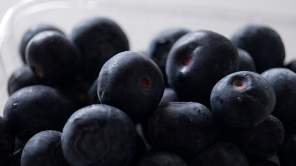 Fresh blueberry background. Blueberry texture close up