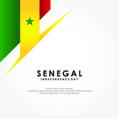 Senegal Independence Day Vector Design