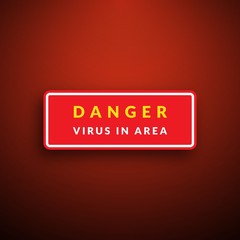 Warning danger of spreading the virus outbreak