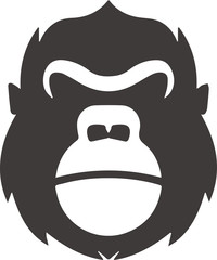 ゴリラアイコンイラスト