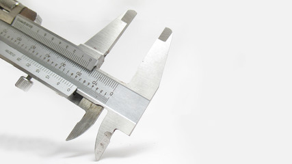 Isolated vernier caliper in white background picture with high details,Easy to use for any work