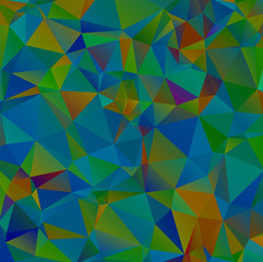 Abstract multicolor emerald green background. Vector polygonal design illustrator