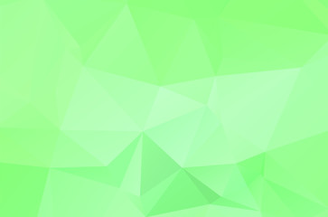 Green vivid abstract geometric background, vector from polygons triangle, mosaic