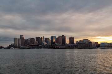 Fototapeta premium A Night Enjoying the City, Boston, Massachusetts